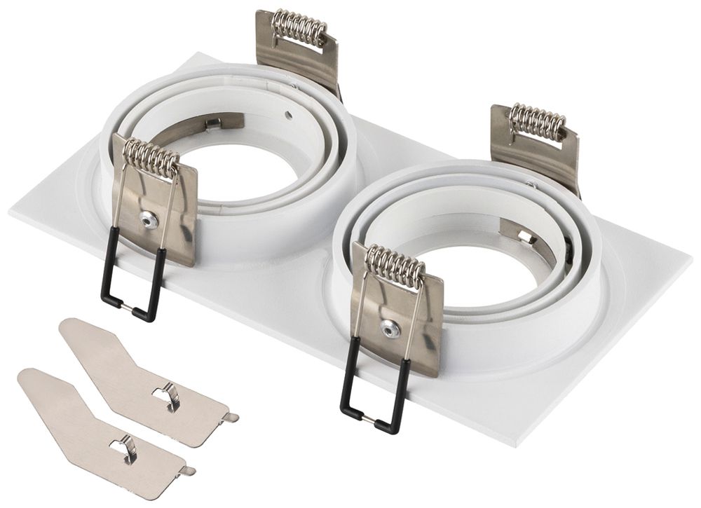 Coffret vide SLV NEW TRIA aluminium 170×90mm blanc 2×Spot