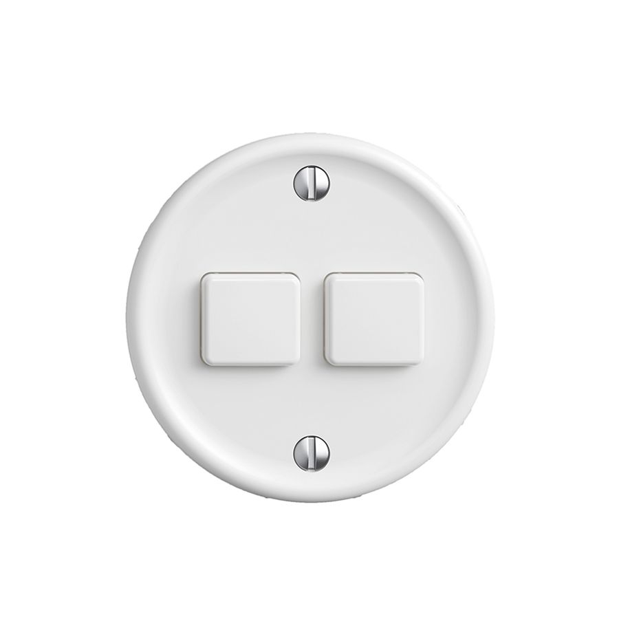 Kit recouvrement pour interrupteur 2c/2t Sdue Wiser blanc