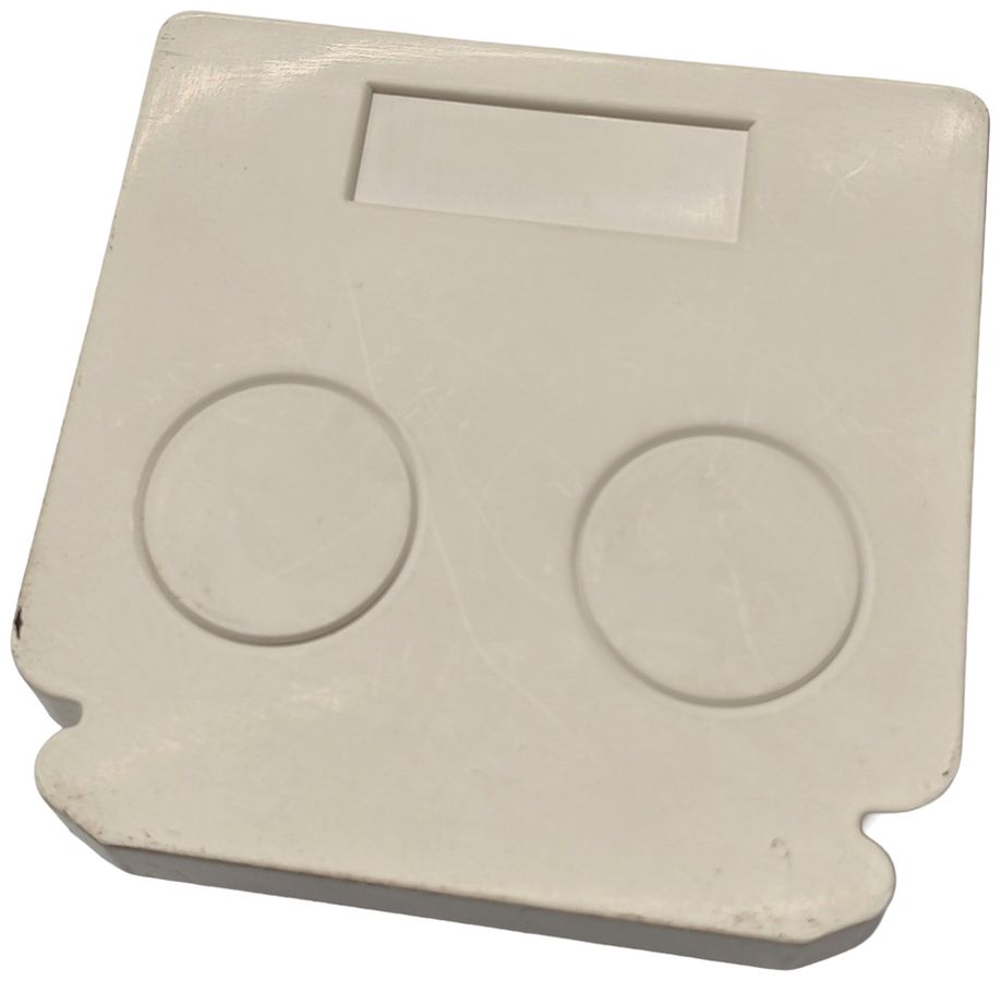 Capot de fermeture DOTLUX LINEAone 64×64×63mm matière synthétique blanc