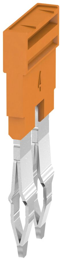 Connexion transversale 2 bornes 32A 400V 6.1mm isolé orange