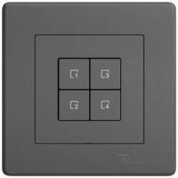 Poussoir scènes ENC EDIZIO.liv Wiser SNAPFIX® 4 scènes 4 touches WLAN grf