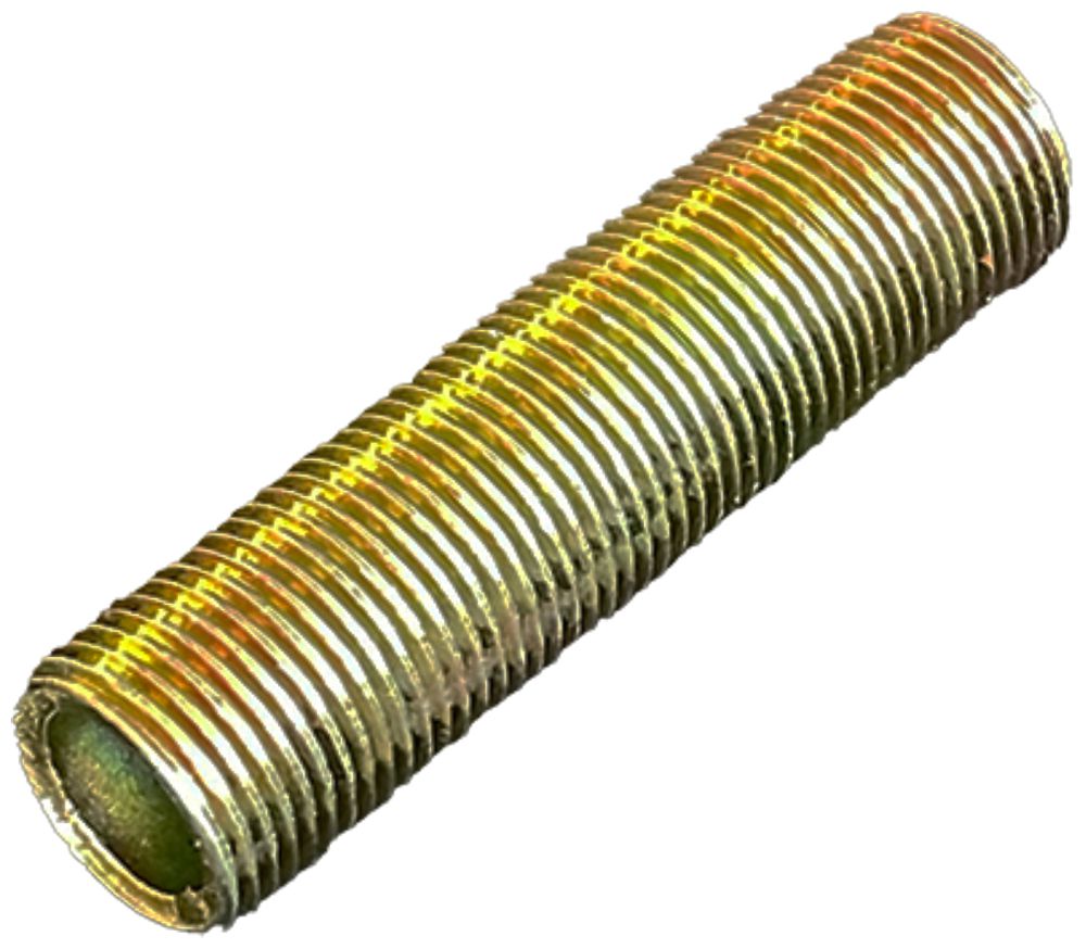 Gewinderohr Elektrogros Stahl gelb verzinkt mit Gewinde M13×1 L=50mm