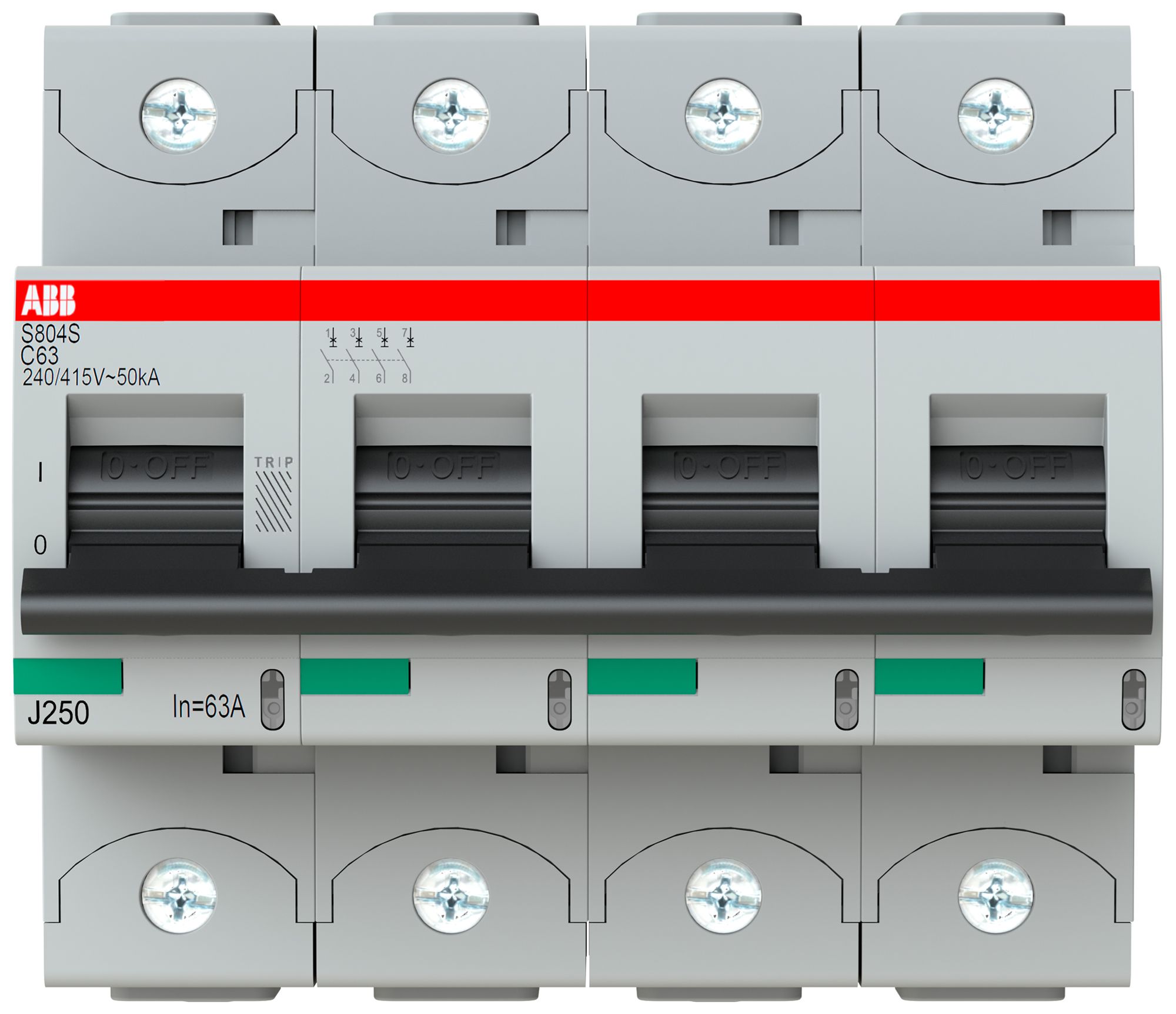 Leitungsschutzschalter ABB S804S-C 63A 50kA