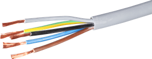 Apparatekabel 5x1,5mm² 3LNPE halogfr. hgu