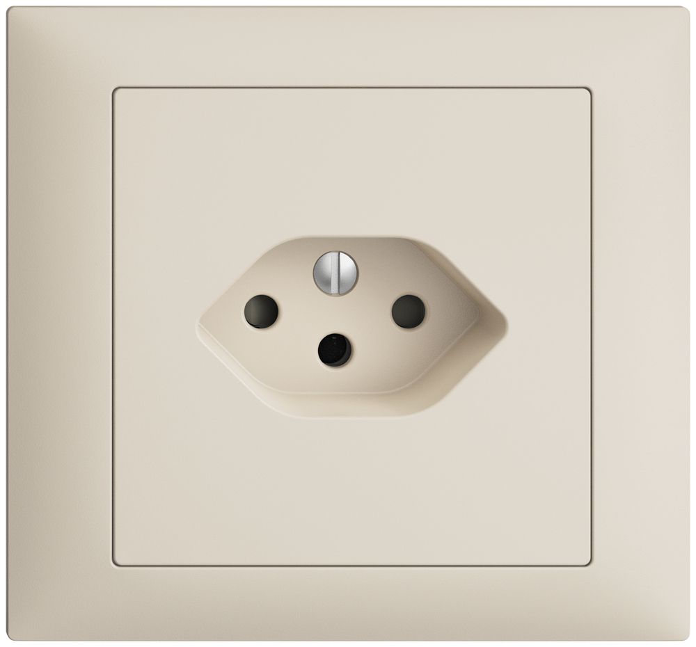 EB-Steckdose EDIZIOdue T13 FKE crema