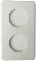 Plaque de recouvrement I-I 2×45mm blanc