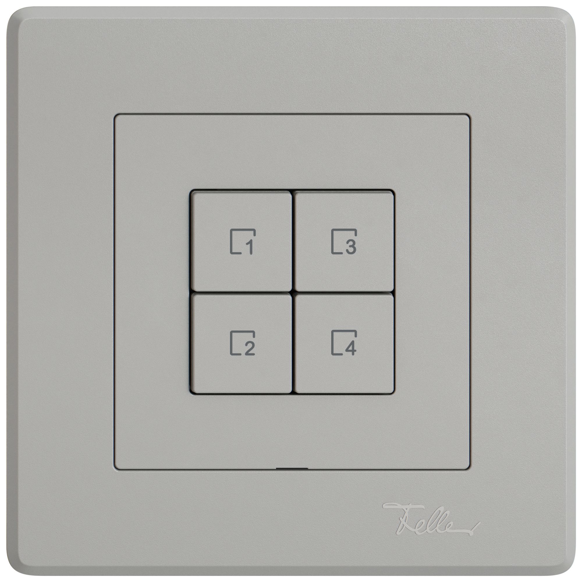 Poussoir scènes ENC EDIZIO.liv Wiser SNAPFIX® 4 scènes 4 touches WLAN grc