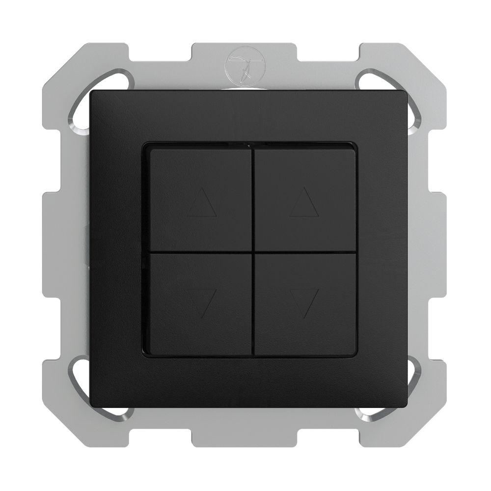 Interruttore per tapparella INC EDIZIOdue FM nero 2 canali