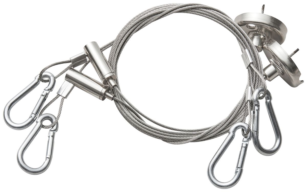 Suspension à corde Sylvania GRADEO 1500×155×77mm acier zinc 2pcs