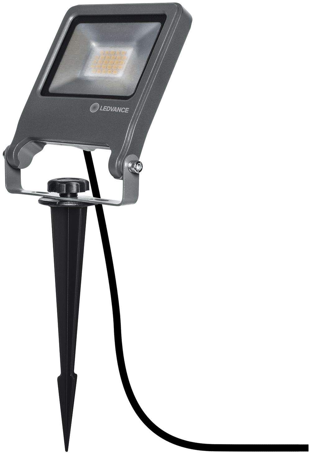 LED-Gartenlampe LDV ENDURA GARDEN Flood, 20W 830 mit Erdspiess