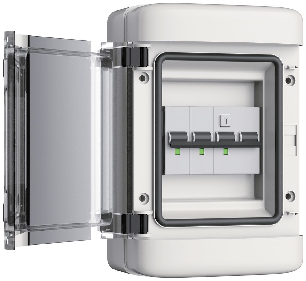AP-Fehlerstrom-/Leitungsschutzschaltergehäuse gesis SPZ RCBO 3LN C-32A 30mA T.A