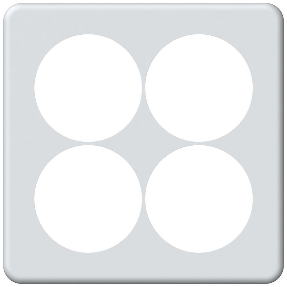 UP-Abdeckplatte origin 2×2 Ø58mm 152×152mm weiss