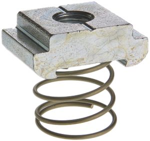 Ancoraggio Woertz, acciaio zincato, M5, con molla e vite