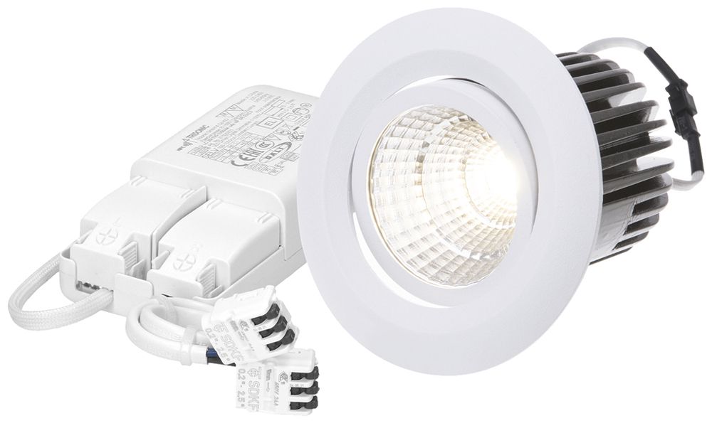 Spot LED INC MH MOVE 10.5W 960lm 3000K IP44 MB VAR DALI Ø68mm blanc