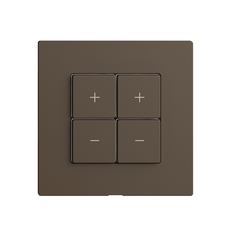 Abdeckset zu Dimmer 2K/4T Edue Wiser coffee