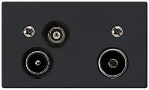 EB-Antennendose R-TV-Daten HA FLF 2GHz 11dB schwarz