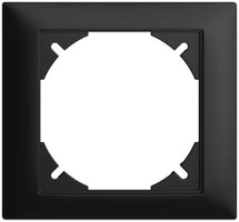 Abdeckrahmen EDIZIOdue 80×86mm schwarz