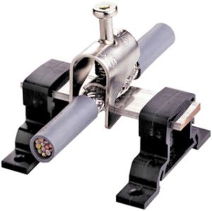 Schirmanschlussklemme 5…11mm Messing für Sammelschiene F18