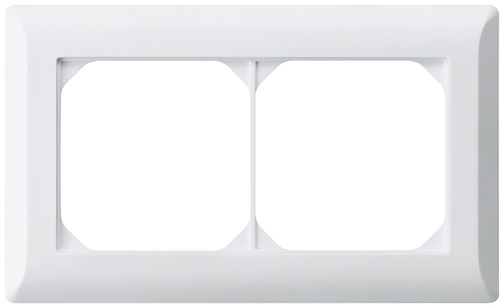 UP-Abdeckrahmen kallysto.line 1×2 weiss horizontal 92×152mm