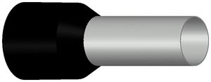 Aderendhülse Typ B isoliert 25mm²/18mm schwarz