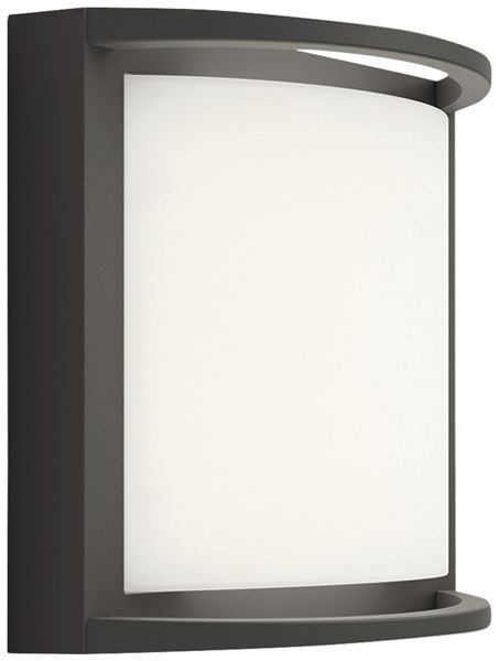 Applique LED Philips Samondra 3.8W 800lm 827 IP44 anthracite