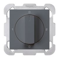Interruttore rotativo INC kallysto 2/1L antracite con manopola