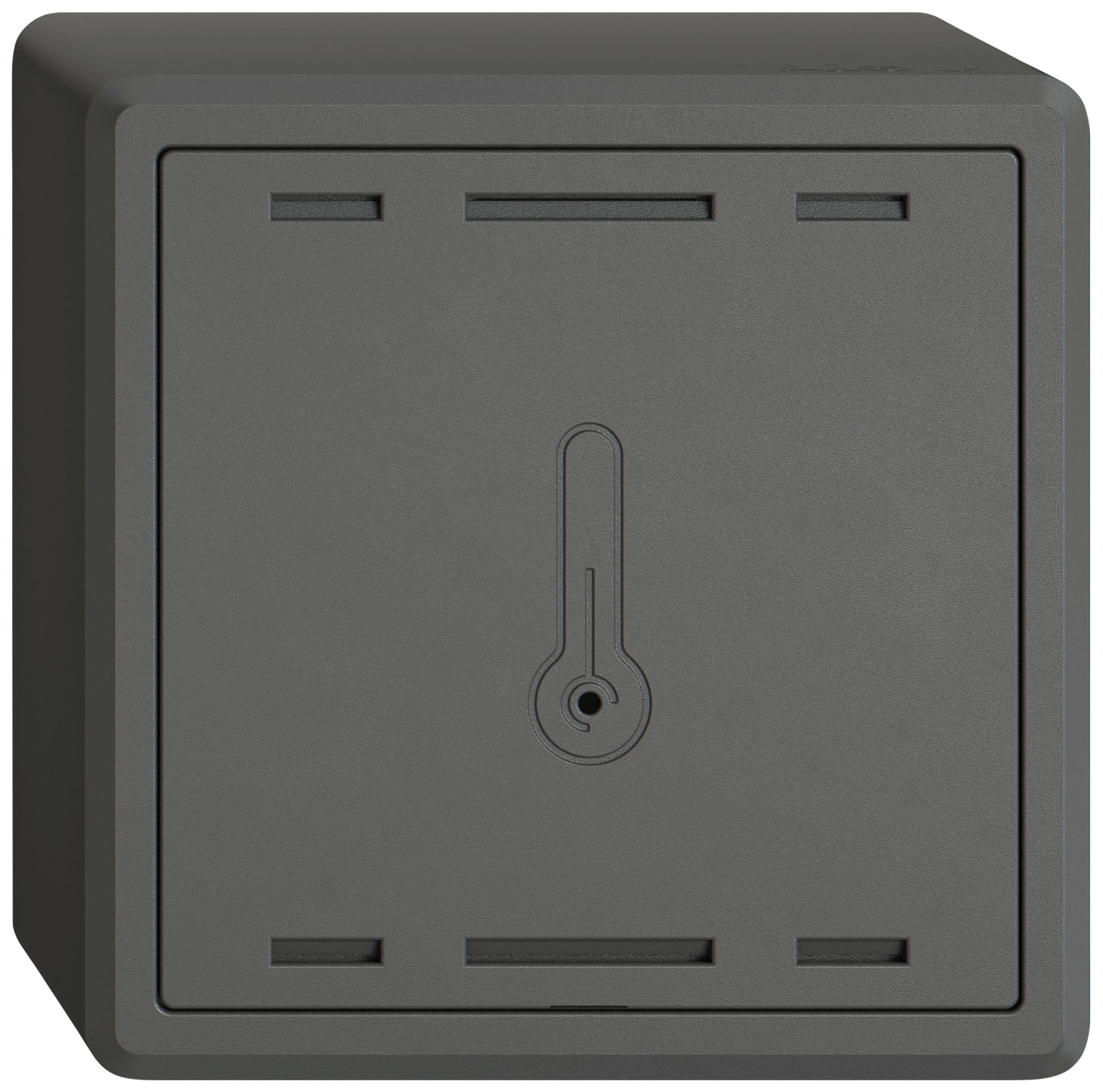 AP-Raumtemperatursensor EDIZIO.liv Wiser SNAPFIX® K+ 230V 74×74×54mm dgu