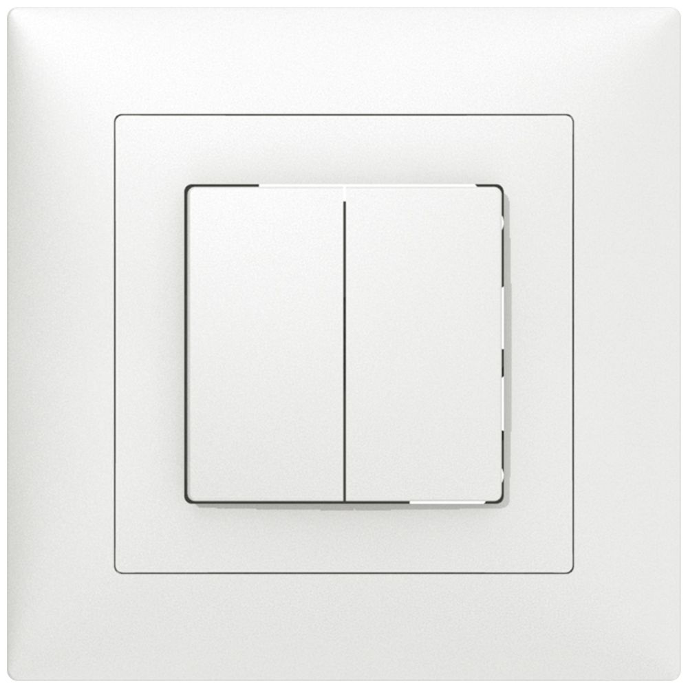 UP-Taster SIDUS B W/1L weiss