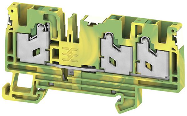Morsetto di terra componibile WM S3C 0.75…4mm² snap-in DIN35 ve-gi