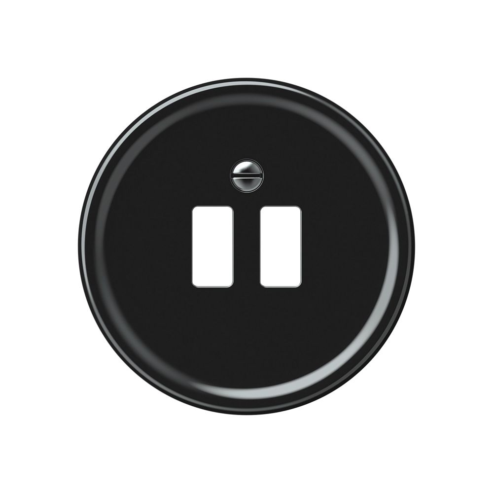 Frontset origin 2×USB Ladesteckdose schwarz