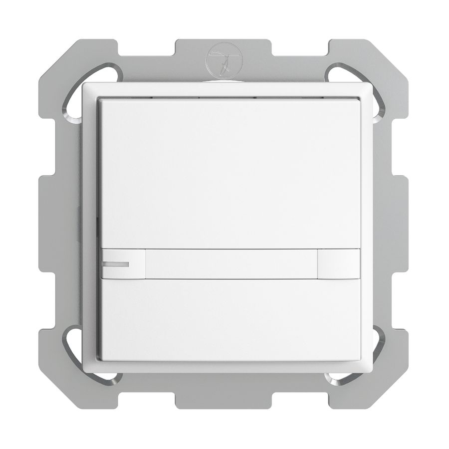 UP-KNX-Taster RGB EDUE, 250mW, m.RGB-LED, m.Papier., 1×Taste, 2×Tastenb., ws