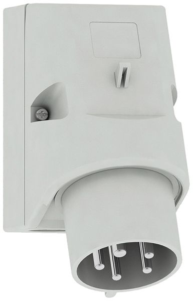 Spina per apparecchio murale AP Bals CEE Q-C TE 16A 5P >50V 1h IP44 Ni 83×126mm