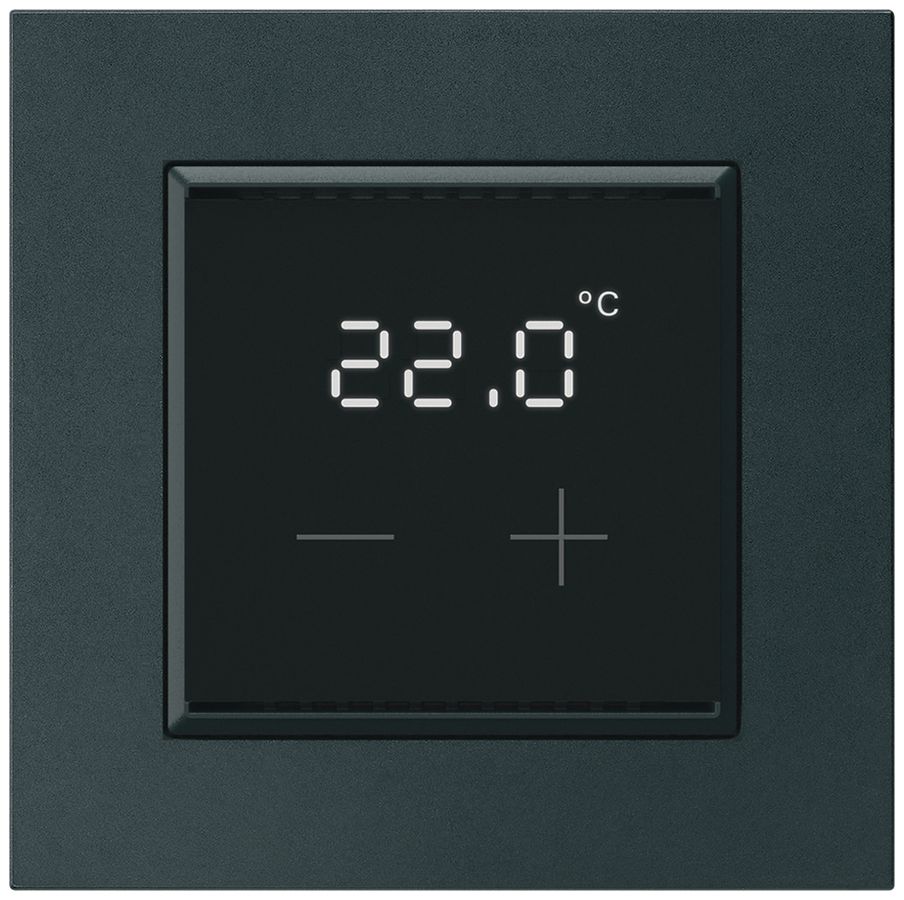 Termostato ambiente KNX INC KPR con display LED nero