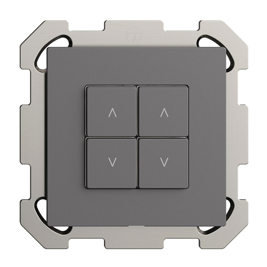 Interrupteur stores ENC 2K/4T Edue Wiser gris foncé