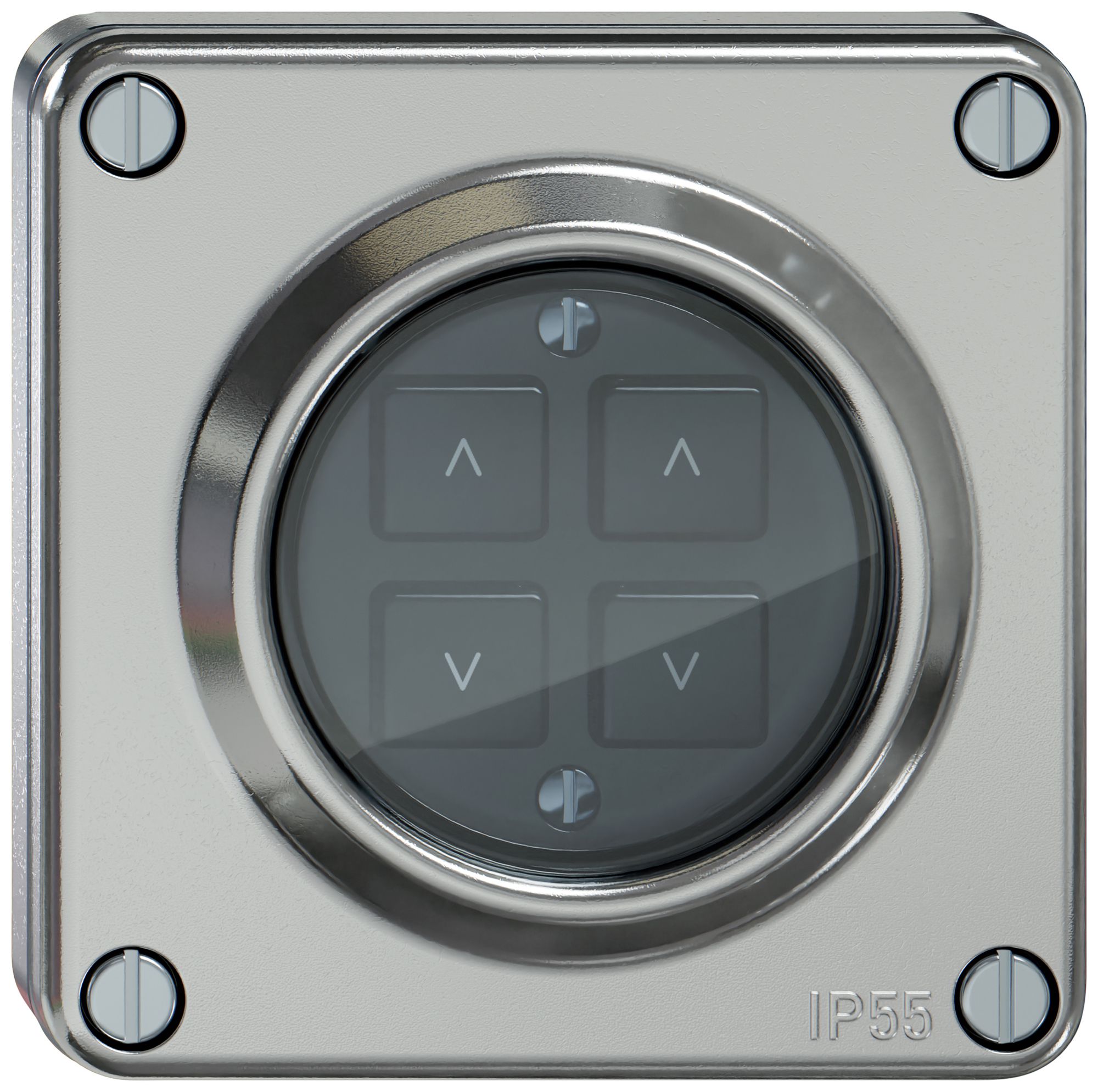 Interruttore tapparelle INC ELEMENT Wiser 2c 4t alluminio