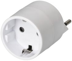Übergangsstecker MAX HAURI 3L T12 weiss Kupplung: Schuko 250V 10A