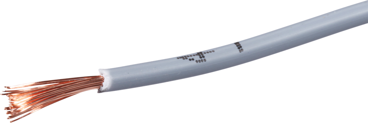 T-Litze halogenfrei 1.5mm² Nr.4 grau Eca, Spule à 100m