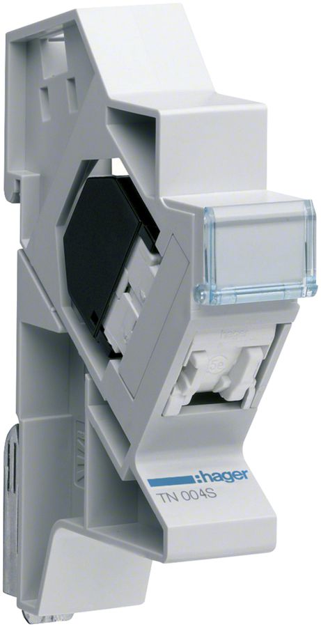 Patchmodul Kat.5e RJ45 TP/u + Hutschienenträger 4 Stück