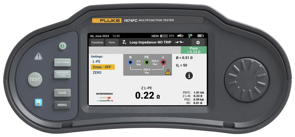 Installationstester Fluke 1674FC CH/1630