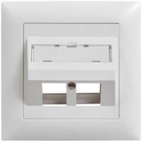 UP-Montageset Keystone Dätwyler weiss 2×, Edue, schräg