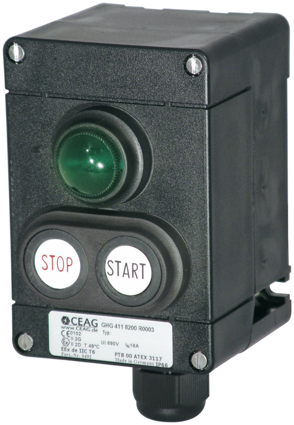 AP-Drehschalter CEAG EEx 16A 500V 0/1