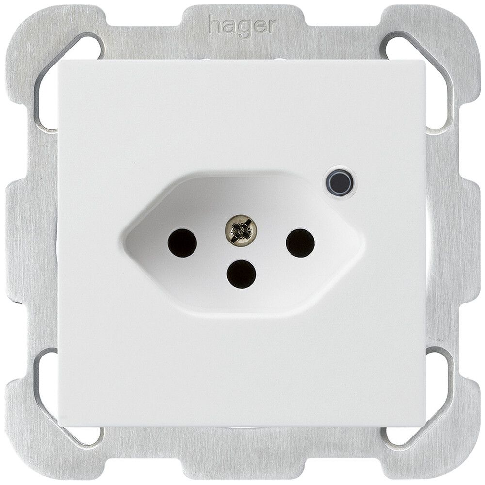 Presa INC Hager kallysto 1×T13 illuminato B bianco ultra