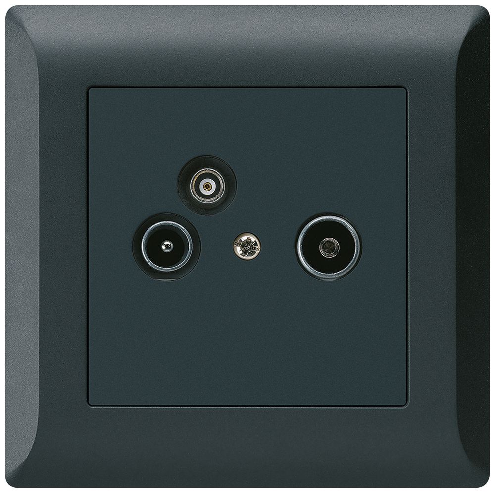 UP-Antennendose R/TV-Daten kallysto.line 2GHz 19db schwarz