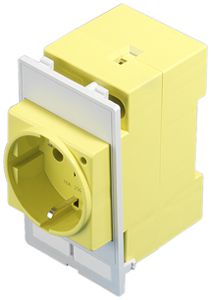 Presa AMD Rittal SZ 2482.410 SCHUKO morsetti a vite materiale sintetico giallo