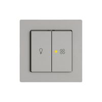 Leuchtdruckschalter EDIZIO.liv SNAPFIX® für Licht&Venti 3/3/1L KS gelb hgu