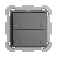 UP-KNX-Taster RGB EDUE, 250mW, m.RGB-LED, 2×Taste, 2×Tastenb., dgu