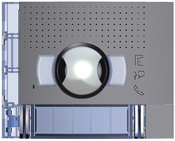 Frontblende für Tür-Lautsprecher/Kamera-Modul 96° Sfera 2 Ruftasten graphitgrau