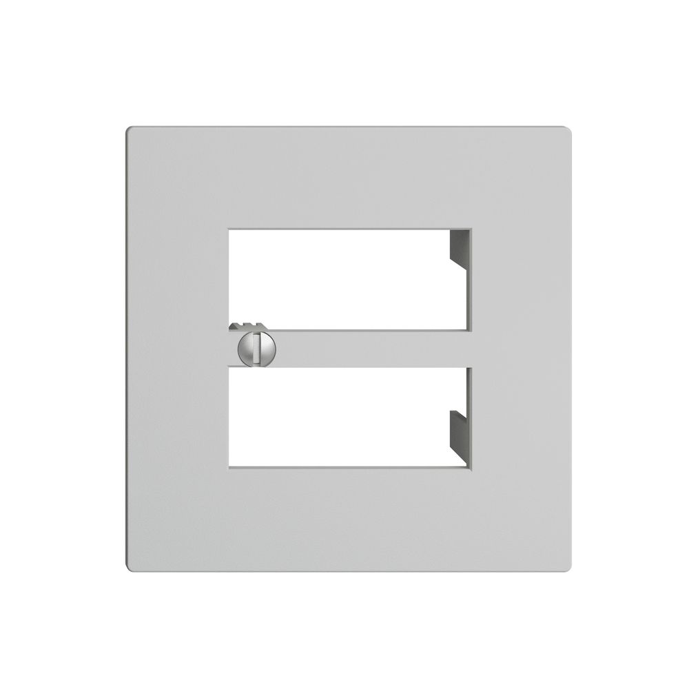 Frontplatte 4×RJ45 EDIZIOdue hellgrau R&M swissline