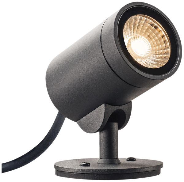 LED-Strahler SLV HELIA SPOT, 8W 230V 3000K 480lm 35° IP66 anthrazit
