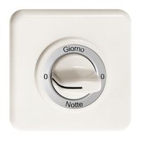 Kit front.ENC 0-Giorno-0-Notte pour interrupteur rotatif blanc